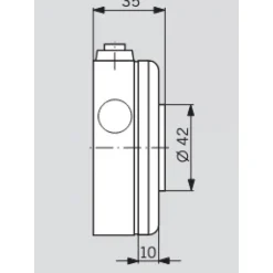 Ventouse électromagnétique pour sécurité incendie - EM 500 A DORMAKABA