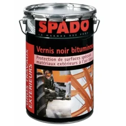 Vernis noir bitumeux - anticorrosion - antirouille - antihumidité SPADO