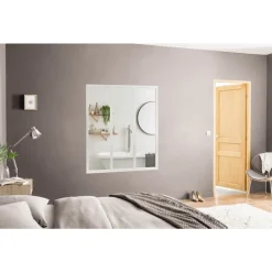 Verrière intérieure 3 carreaux 108 x 93,2 cm blanc - vitrage inclus Kit Atelier