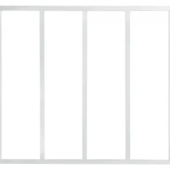 Verrière intérieure 4 carreaux 108 x 123,2 cm blanc - vitrage inclus Kit Atelier