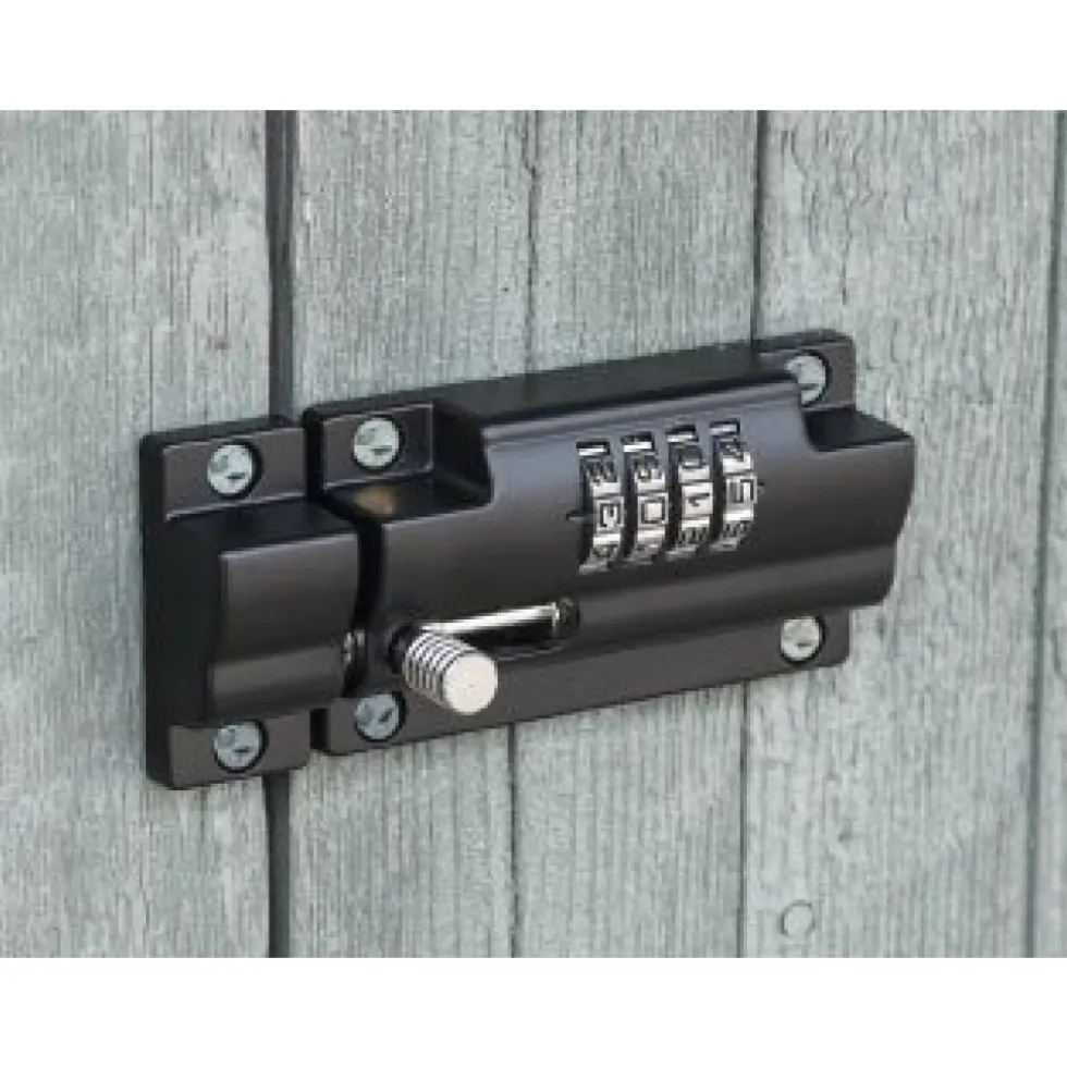 Verrou de box à code par molettes - gauche ou droite - Zinc moulé BURG WACHTER
