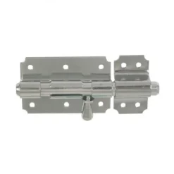 Verrou de box - en inox 316 brossé - bouton poire - pêne 12 mm TORBEL