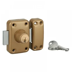 Verrou de porte - 2 cylindres HG5 - époxy or - Capital FTH THIRARD