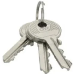 Verrou en applique s'entrouvrant - bouton et cylindre - bronze ISEO CITY