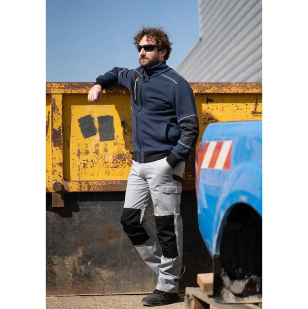 Veste de travail thermique bleue marine MIKAN - avec col montant Coverguard
