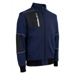 Veste de travail thermique bleue marine MIKAN - avec col montant Coverguard