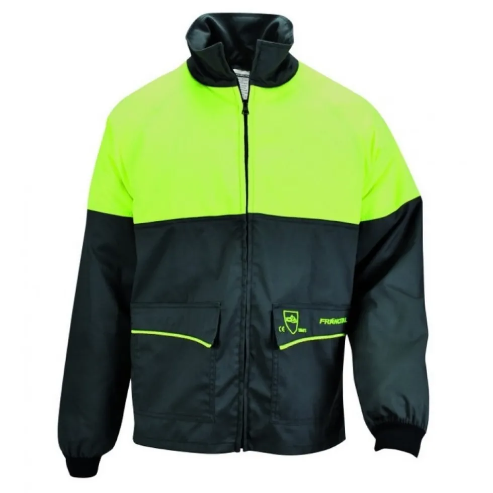 Veste forestière noire protection pour scie à chaîne Prior Classe 1 FRANCITAL