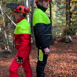 Veste forestière noire protection pour scie à chaîne Prior Classe 1 FRANCITAL