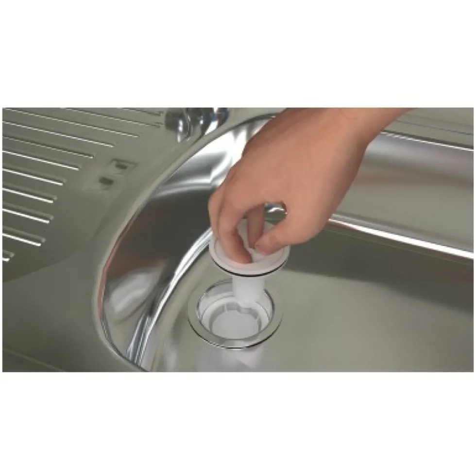 Vidage complet pour évier 2 cuves - Siphonette Cleany Quick VALENTIN