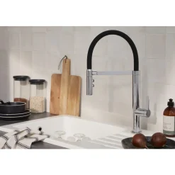 Évier de cuisine céramique 1 bac 100cm avec égouttoir - à encastrer - Camille JACOB DELAFON