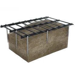 Vis de fondation pour sols fermes et remblais SPIRAL® - acier galvanisé NIVO & Cobra