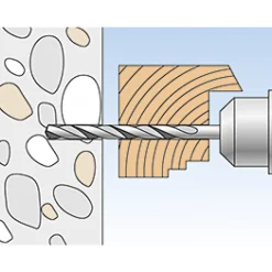 Vis de montage de châssis vitrés - tête cylindrique - zinguée - FFS FISCHER
