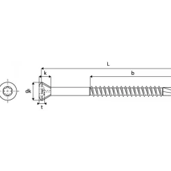 Vis inox A2 pour plancher ou bardage - tête réduite - pointe de perçage ACTON