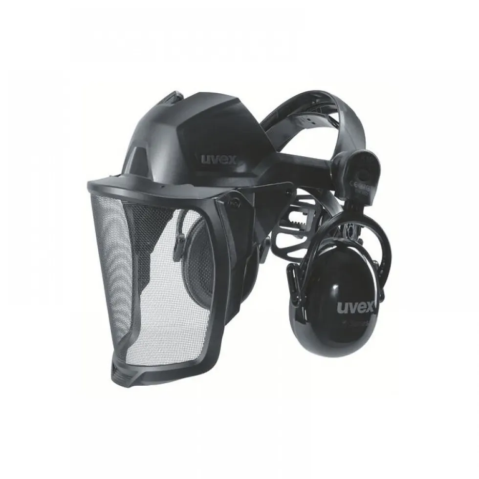 Visière de protection pheos faceguard grillagée - coquilles antibruit UVEX