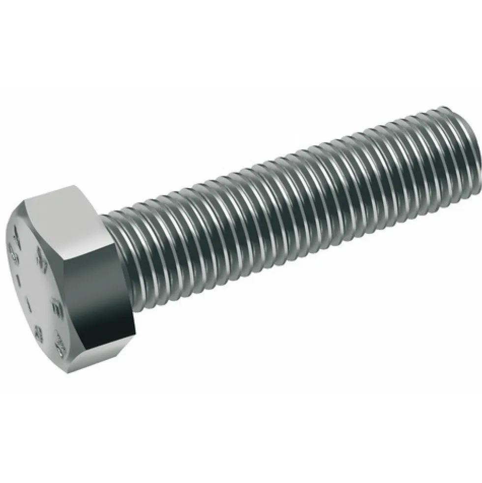 Vis à métaux, inox A2, entièrement filetée, tête hexagonale ACTON