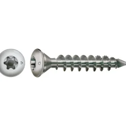 Vis pour pied de poteau inox A2 - 8x50mm - tête fraisée bombée SPAX