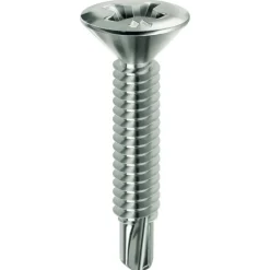 Vis pour renforts PVC - autoperceuse - tête fraisée - Drillex PVC MUSTAD