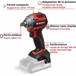Visseuse à chocs Pro TP-CW 18/260-C Li BL - Solo - Power X-Change EINHELL PROFESSIONAL