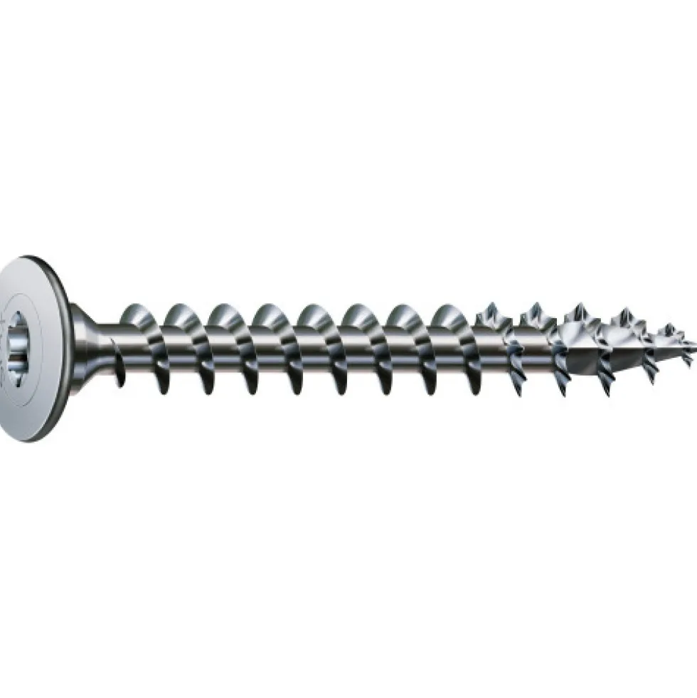 Vis à tête disque plate large - Torx - filetage total - nickelé SPAX