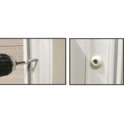 Vis tête large pour fixation menuiserie PVC - sans pré perçage - Ø6x75mm - TOP ING FIXATIONS