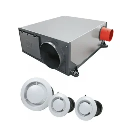 VMC simple flux hygrovariable extra-plate avec bouches - Platt AXELAIR