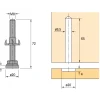 Vérin de réglage-diamètre 20 mm HETTICH