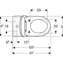 WC à poser NF - abattant Duroplast standard - Renova GEBERIT
