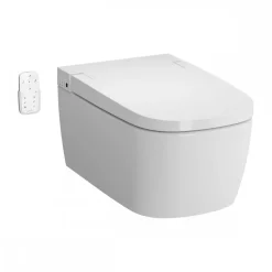WC suspendu lavant sans bride avec abattant chauffant - V-Care Confort VITRA