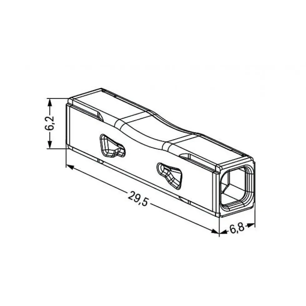 100 X Borne de connexion universelle Push Wire Inline série 2773 WAGO