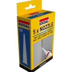 X5 Canules avec bouchon - pour cartouche de mastic - universelle SOUDAL