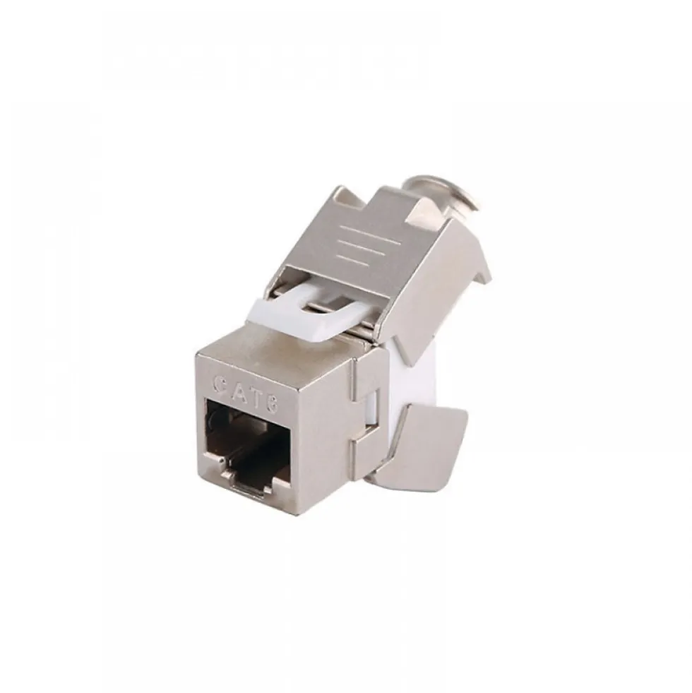8 X Embase RJ45 sans outil Cat.6 blindé 360° IDKJ6S Genesia