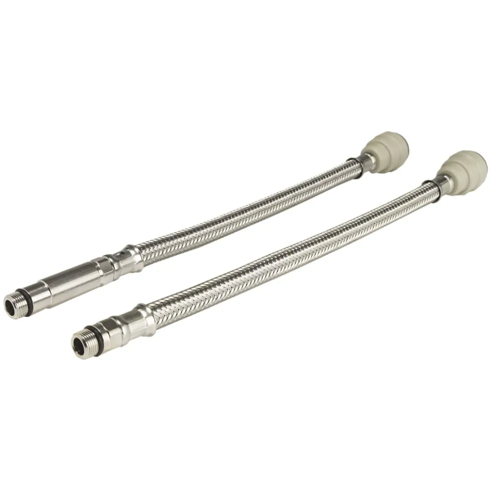 2 X Flexibles de robinet - instantané - Femelle 15 mm x M10 - Speedfit John Guest