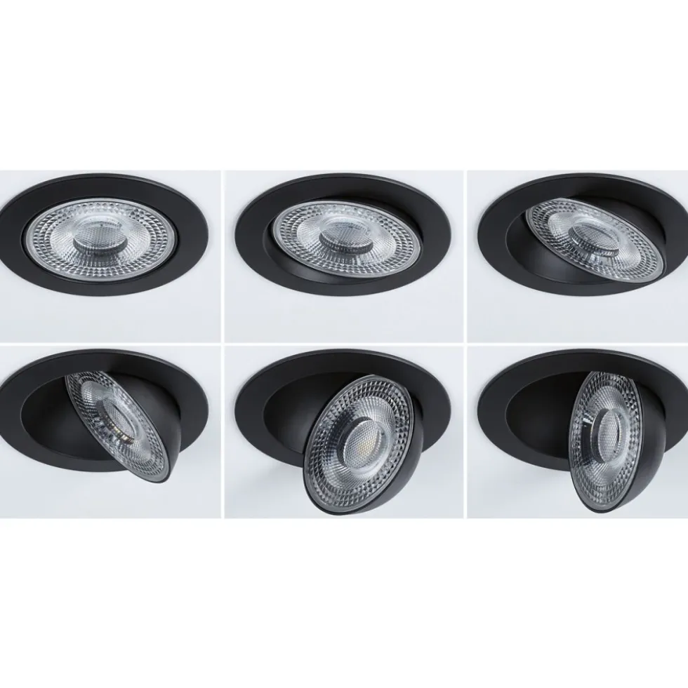 3 x Spot LED à encastrer orientable - 5W - gradable - WhiteSelect PAULMANN