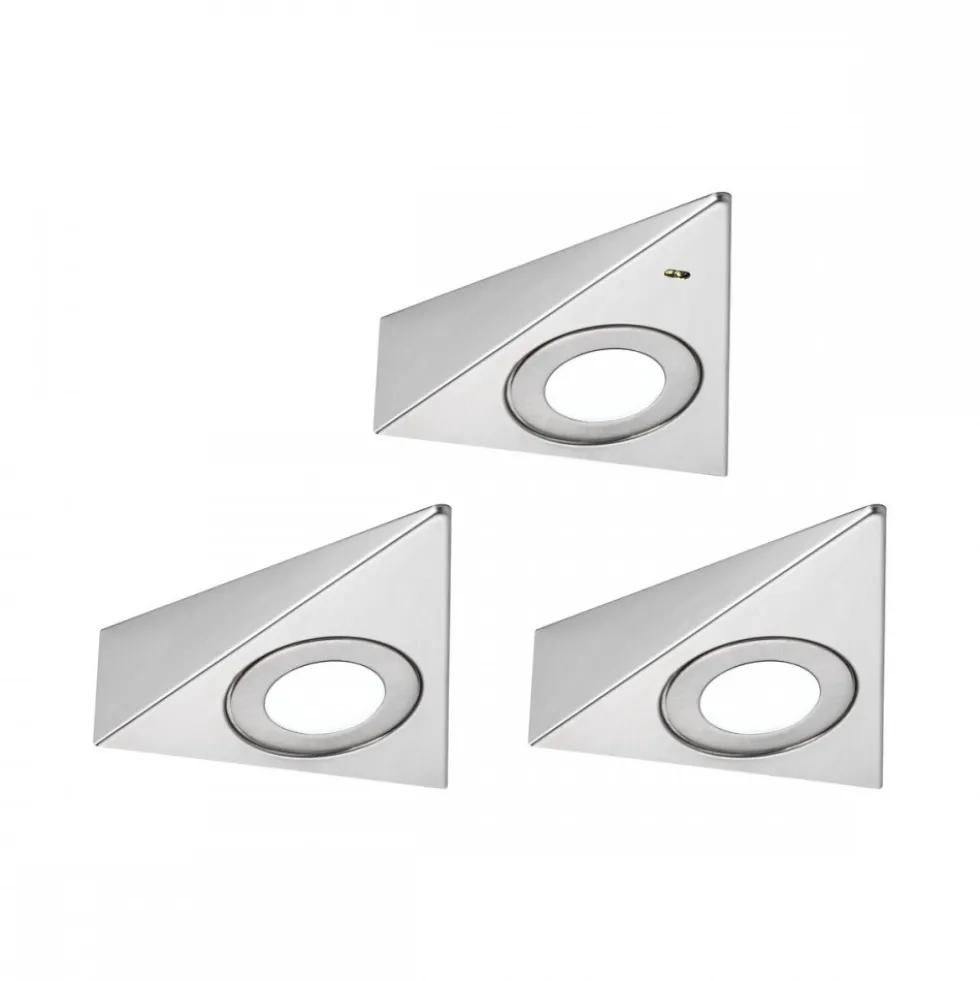 3 x spot LED pour meuble avec détecteur de mouvement - Trias PAULMANN